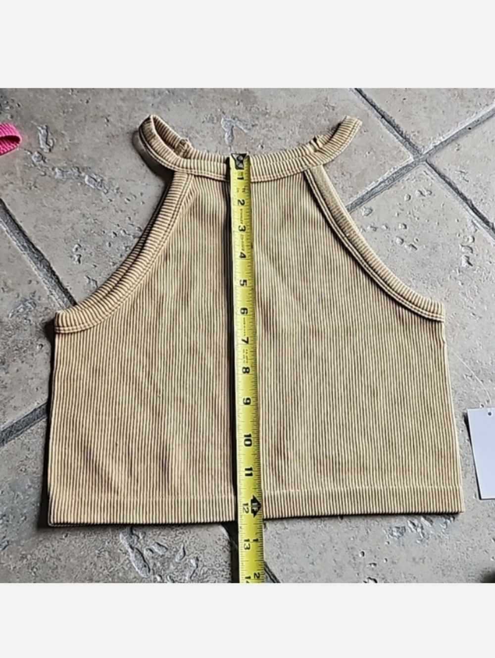 5/30$ Ribbed Crop Tank Top - Pink, Blue, White, Gray, Tan - Picture 8 of 10